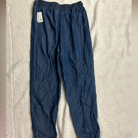 Bar III Chambray Pull on Jogger Pants in Medium Wash Size M - Picture 4 of 8